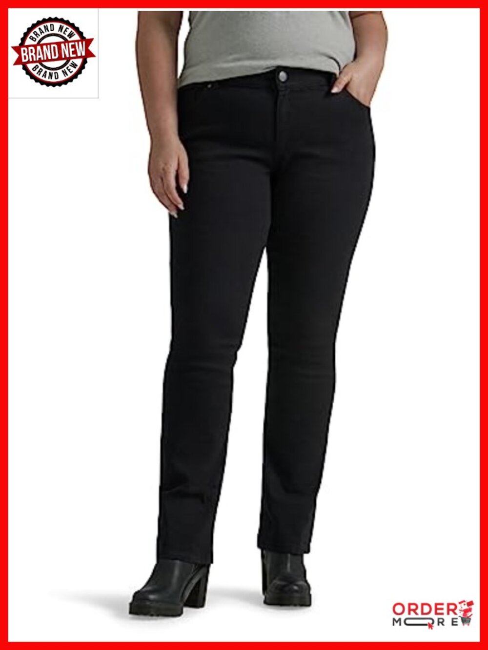 Plus Size Legendary Mid Rise Bootcut Jeans Regular Fit 32" Inseam - Picture 1 of 5